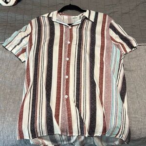 Multicolored strip shirt
